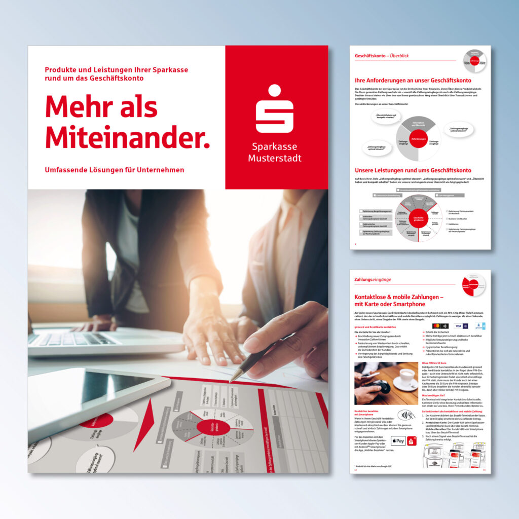 Titelseite und 2 Ausschnitte aus der GFB-Broschüre